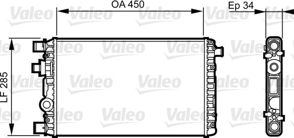 Valeo 732789 - Radiators, Motora dzesēšanas sistēma autodraugiem.lv