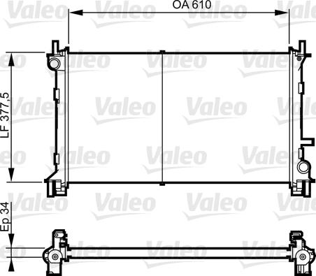 Valeo 732735 - Radiators, Motora dzesēšanas sistēma autodraugiem.lv