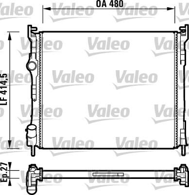 Valeo 732737 - Radiators, Motora dzesēšanas sistēma autodraugiem.lv