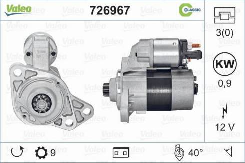 Valeo 726967 - Starteris autodraugiem.lv