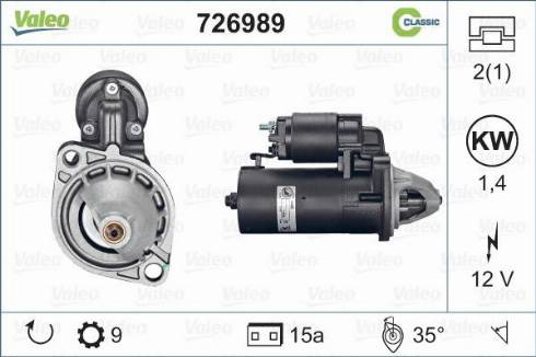 Valeo 726989 - Starteris autodraugiem.lv