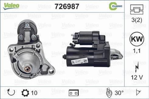 Valeo 726987 - Starteris autodraugiem.lv