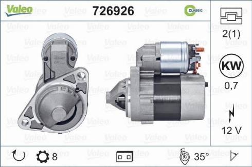 Valeo 726926 - Starteris autodraugiem.lv