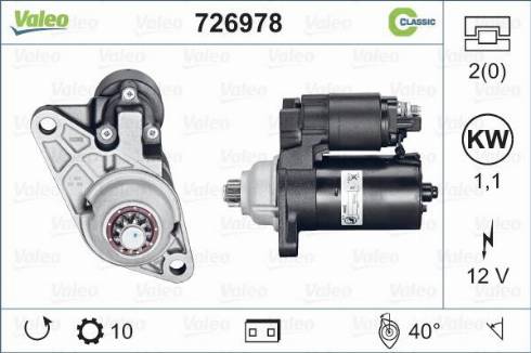 Valeo 726978 - Starteris autodraugiem.lv