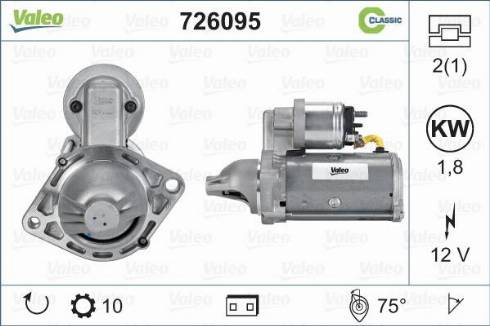 Valeo 726095 - Starteris autodraugiem.lv