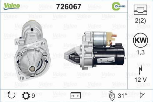 Valeo 726067 - Starteris autodraugiem.lv