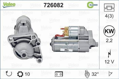 Valeo 726082 - Starteris autodraugiem.lv