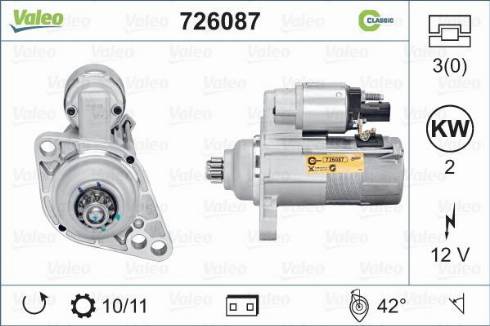 Valeo 726087 - Starteris autodraugiem.lv