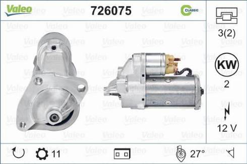 Valeo 726075 - Starteris autodraugiem.lv