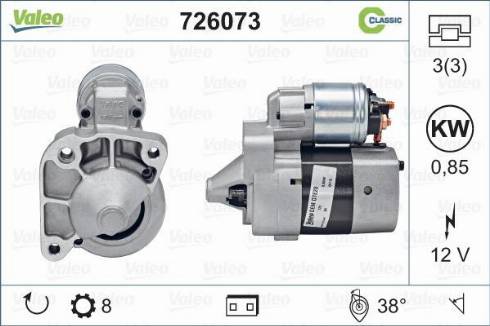 Valeo 726073 - Starteris autodraugiem.lv