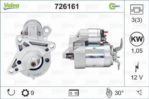 Valeo 726161 - Starteris autodraugiem.lv