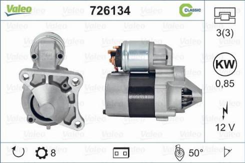 Valeo 726134 - Starteris autodraugiem.lv