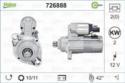 Valeo 726888 - Starteris autodraugiem.lv