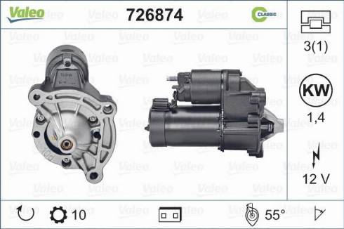 Valeo 726874 - Starteris autodraugiem.lv