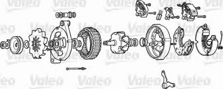 Valeo A13N25 - Ģeneratora sprieguma regulators autodraugiem.lv