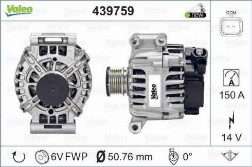 Valeo FG15T044 - Ģenerators autodraugiem.lv