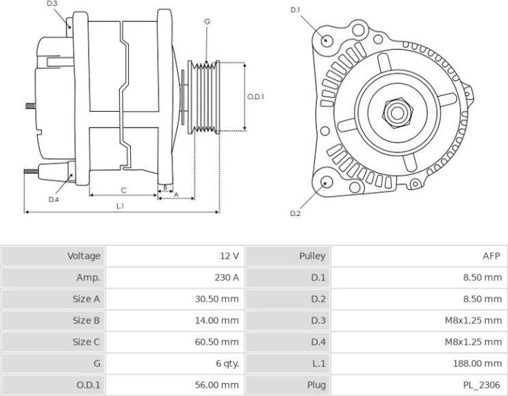 Valeo FG23S061 - Ģenerators autodraugiem.lv