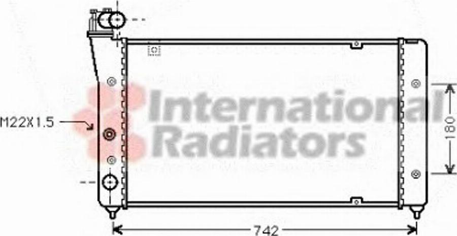 Van Wezel 49002030 - Radiators, Motora dzesēšanas sistēma autodraugiem.lv