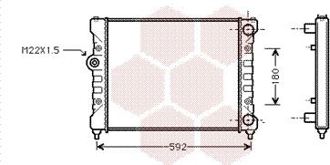 Van Wezel 49002024 - Radiators, Motora dzesēšanas sistēma autodraugiem.lv