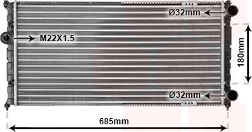 Van Wezel 49002021 - Radiators, Motora dzesēšanas sistēma autodraugiem.lv