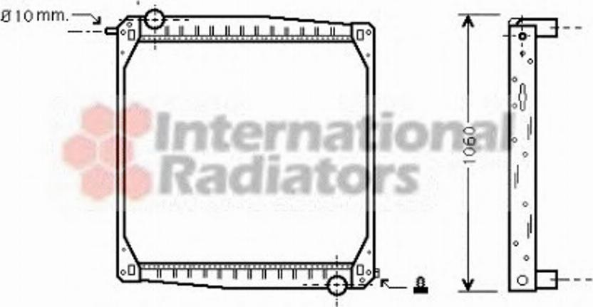 Van Wezel 46002010 - Radiators, Motora dzesēšanas sistēma autodraugiem.lv