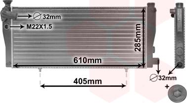 Van Wezel 40002099 - Radiators, Motora dzesēšanas sistēma autodraugiem.lv