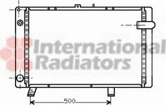 Van Wezel 40002044 - Radiators, Motora dzesēšanas sistēma autodraugiem.lv