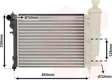 Van Wezel 40002012 - Radiators, Motora dzesēšanas sistēma autodraugiem.lv