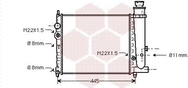 Van Wezel 40002073 - Radiators, Motora dzesēšanas sistēma autodraugiem.lv