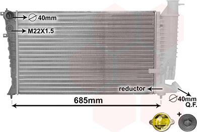 Van Wezel 40002142 - Radiators, Motora dzesēšanas sistēma autodraugiem.lv