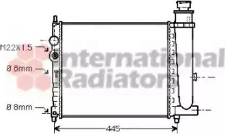 Van Wezel 40002116 - Radiators, Motora dzesēšanas sistēma autodraugiem.lv