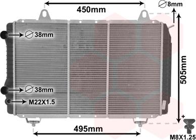 Van Wezel 40002112 - Radiators, Motora dzesēšanas sistēma autodraugiem.lv