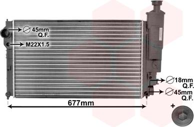 Van Wezel 40002131 - Radiators, Motora dzesēšanas sistēma autodraugiem.lv