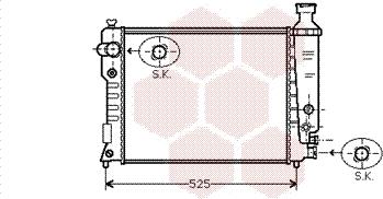 Van Wezel 40002124 - Radiators, Motora dzesēšanas sistēma autodraugiem.lv