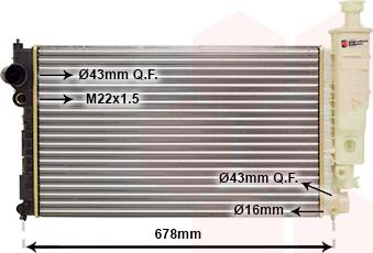 Van Wezel 40002125 - Radiators, Motora dzesēšanas sistēma autodraugiem.lv