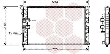 Van Wezel 40002178 - Radiators, Motora dzesēšanas sistēma autodraugiem.lv