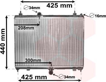 Van Wezel 40002358 - Radiators, Motora dzesēšanas sistēma autodraugiem.lv