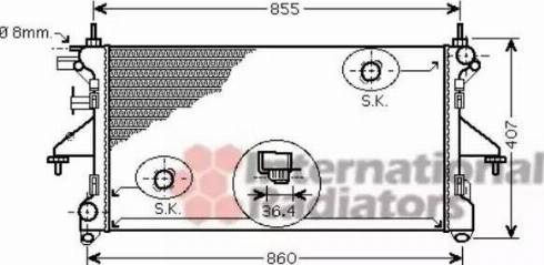 Van Wezel 40002305 - Radiators, Motora dzesēšanas sistēma autodraugiem.lv