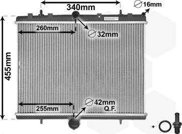 Van Wezel 40002314 - Radiators, Motora dzesēšanas sistēma autodraugiem.lv