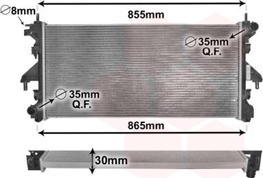 Van Wezel 40002310 - Radiators, Motora dzesēšanas sistēma autodraugiem.lv