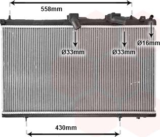 Van Wezel 40002296 - Radiators, Motora dzesēšanas sistēma autodraugiem.lv