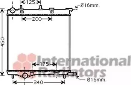 Van Wezel 40002293 - Radiators, Motora dzesēšanas sistēma autodraugiem.lv