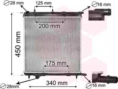 Van Wezel 40002293 - Radiators, Motora dzesēšanas sistēma autodraugiem.lv