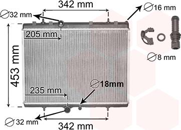 Van Wezel 40002249 - Radiators, Motora dzesēšanas sistēma autodraugiem.lv