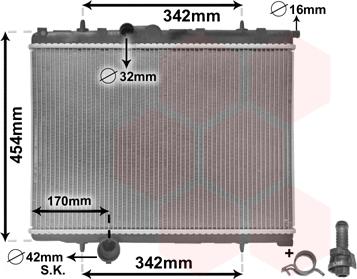 Van Wezel 40002247 - Radiators, Motora dzesēšanas sistēma autodraugiem.lv