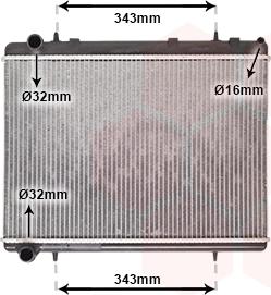 Van Wezel 40002259 - Radiators, Motora dzesēšanas sistēma autodraugiem.lv