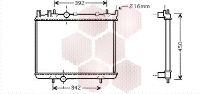 Van Wezel 40002263 - Radiators, Motora dzesēšanas sistēma autodraugiem.lv