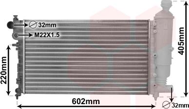 Van Wezel 40002216 - Radiators, Motora dzesēšanas sistēma autodraugiem.lv