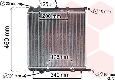 Van Wezel 40002289 - Radiators, Motora dzesēšanas sistēma autodraugiem.lv