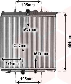 Van Wezel 40002224 - Radiators, Motora dzesēšanas sistēma autodraugiem.lv